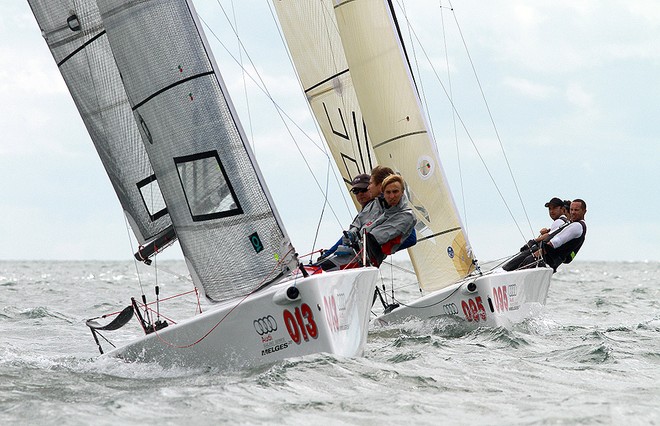 Michael Kiss, Bacio (left) and Luca Lalli, BLinsailing.com (right) - Audi Melges 20 Miami Winter Regatta 2012 &copy; 2012 JOY | International Audi Melges 20 Class Association - copyright http://melges20.com/
